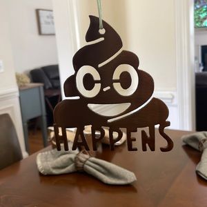 S**t Happens metal Emoji